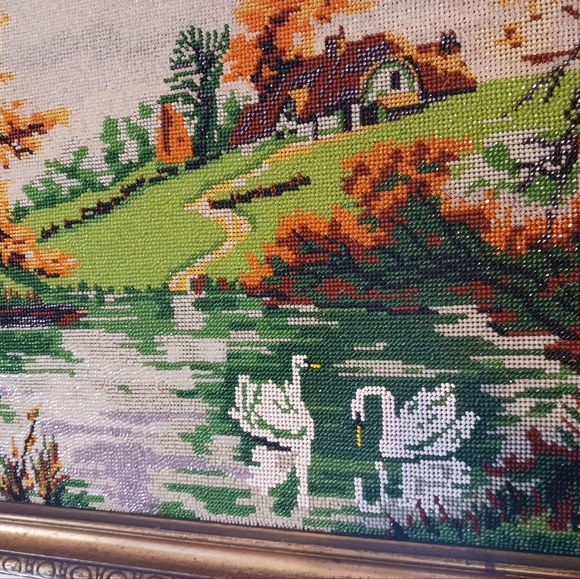 🪻🦢SWAN COTTAGE YARD ART 🏜🏖🦢🍀🦢SIZE 15"×20"🌺NICE GIFT ITEM.🏕🏡 - Picture 3 of 8